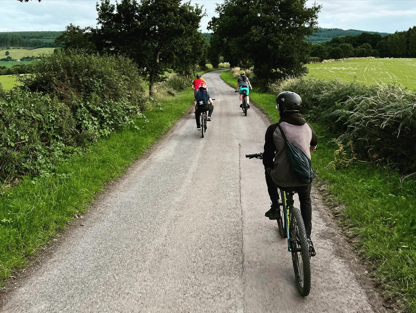 Triffid Explorers cycling through the Shropshire countryside
